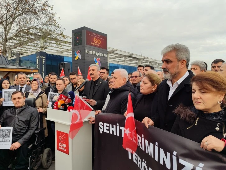 Bursa CHP şehitlerimiz için sokakta!