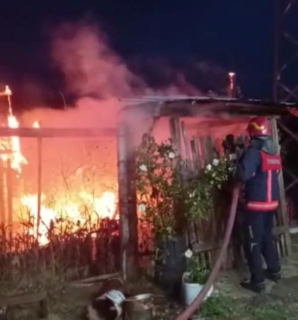 Bursa'da bağ evi yangında küle döndü