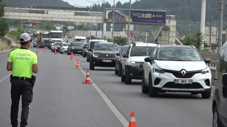 Bursa’da bayram öncesi radarla hız denetimi