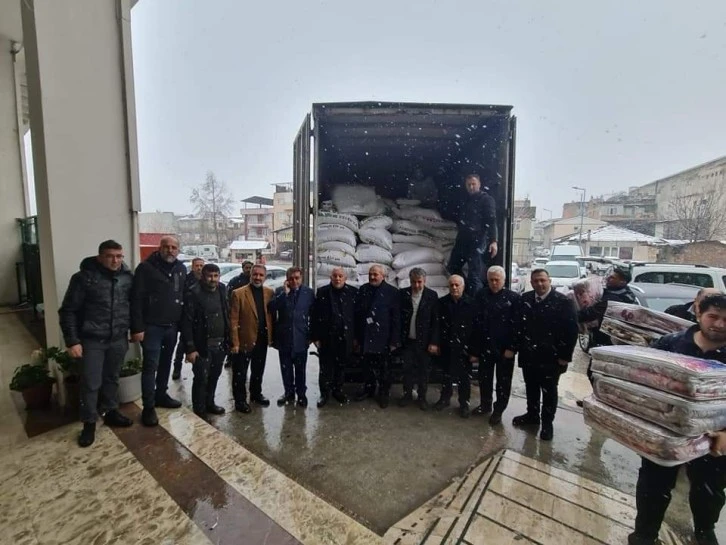 Bursa Esnaf ve Sanatkarlar Odaları Birliği'nden deprem bölgesine yardım 