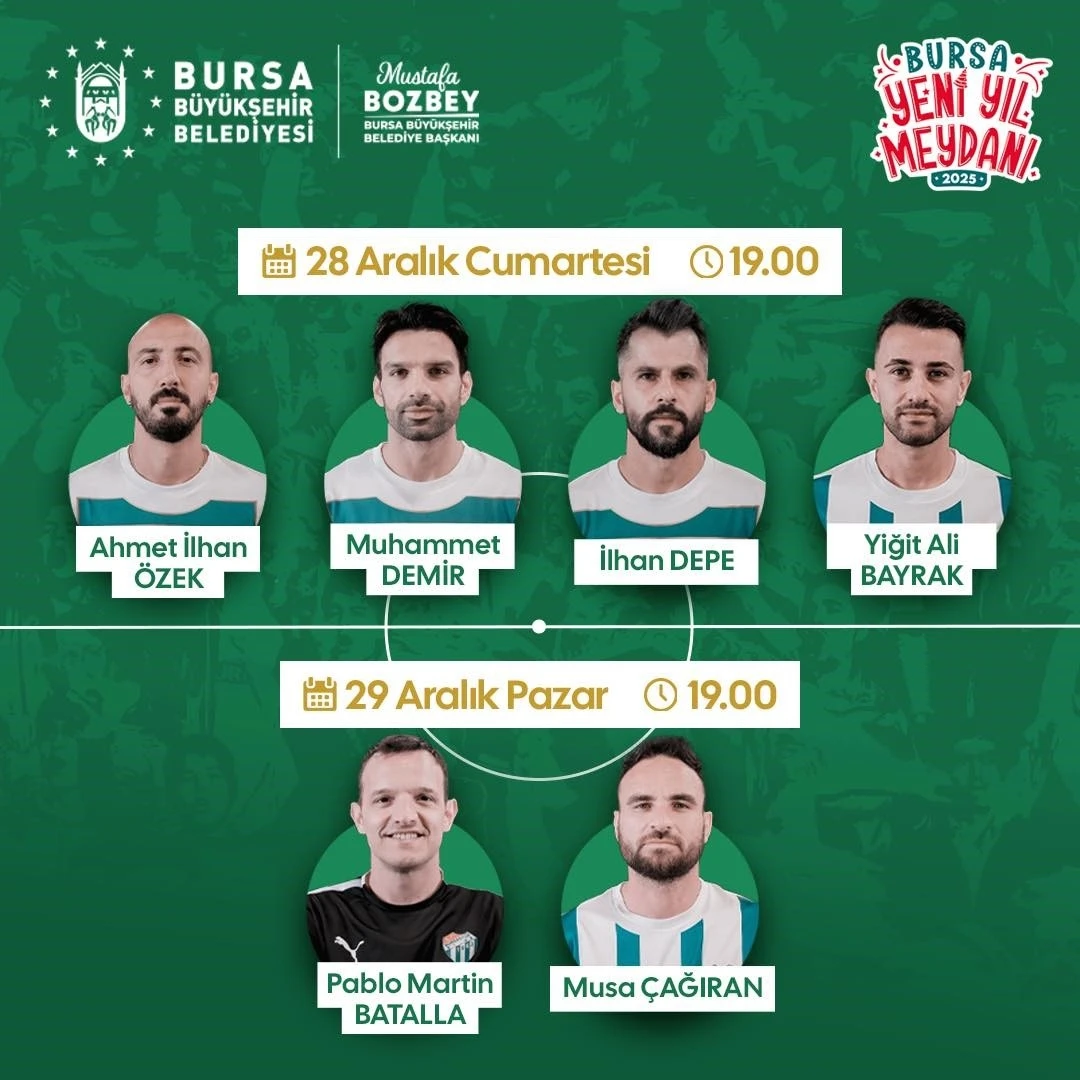 Bursa Yeni Yıl Meydanı’nda Bursaspor imza günü yapacak