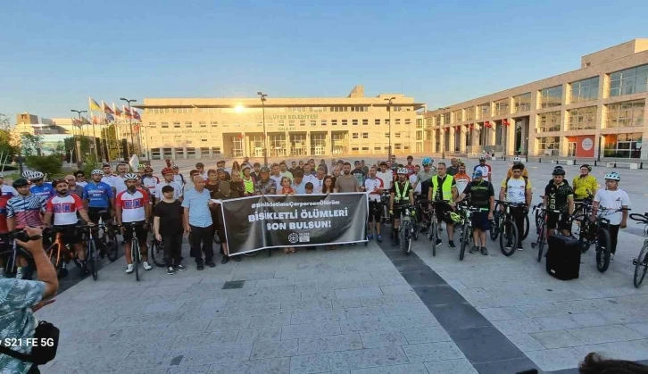 Bursalı bisikletçiler, trafik terörüne dur demek için buluştu
