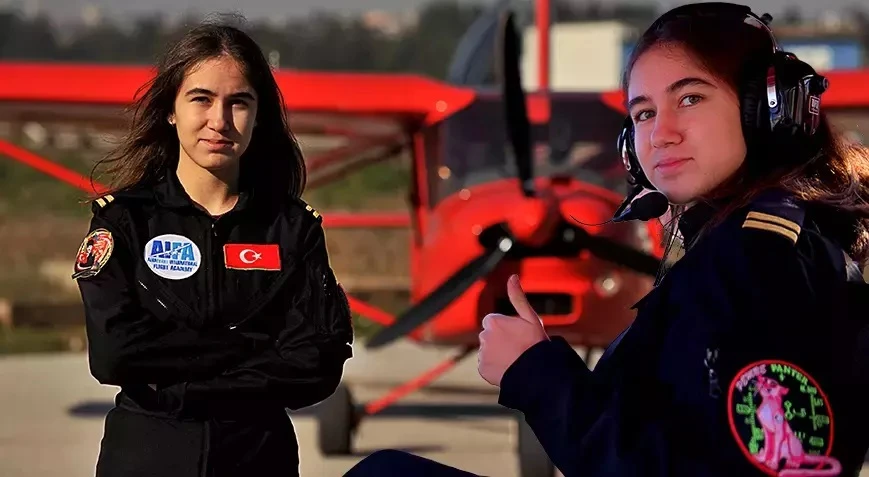 Bursalı Defne Özcan,  Türkiye’de solo uçuş gerçekleştiren en genç kadın pilot adayı oldu