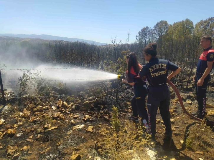 Büyükşehir’in kadın itfaiyecilerinden hızlı müdahale
