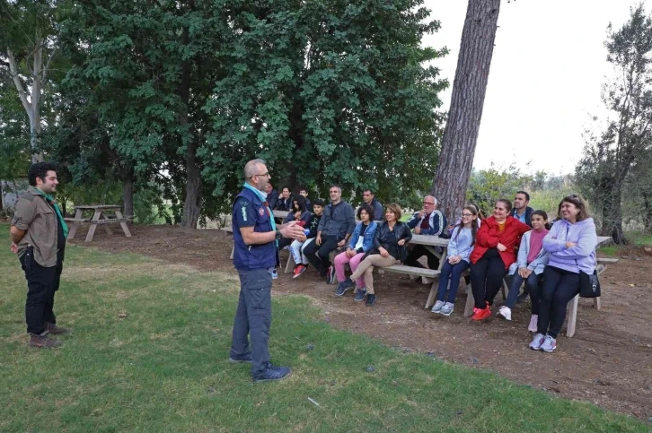 Büyükşehir izcileri Zeytin Park’ta kamp yaptı
