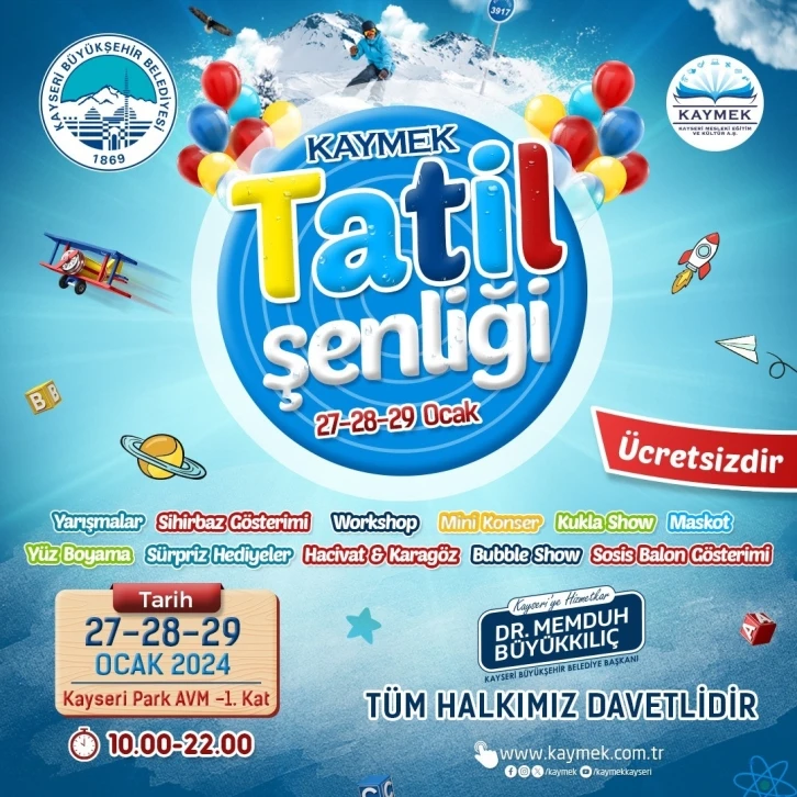 Büyükşehir KAYMEK’ten çocuklara tatil şenliği
