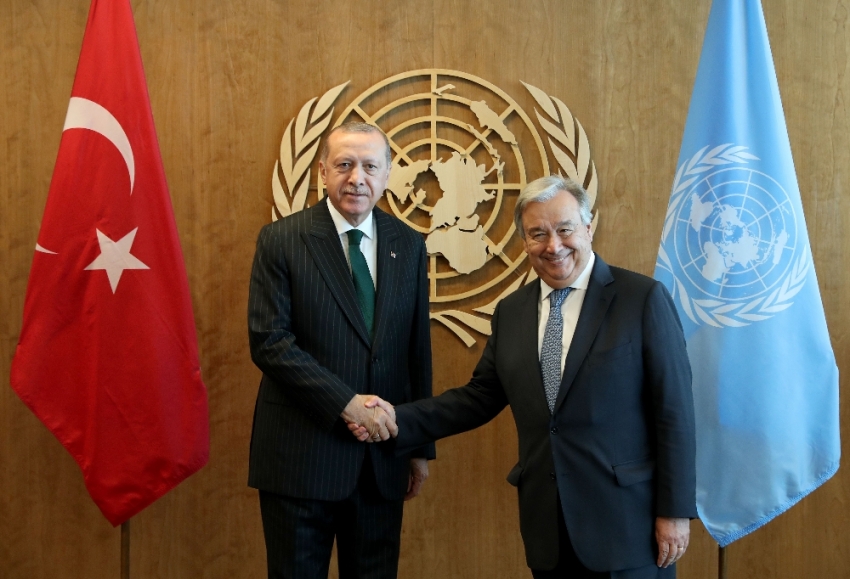 Erdoğan-Guterres görüşmesi başladı