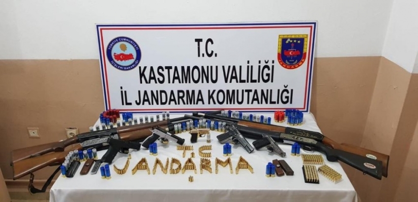 Kastamonu’da jandarma ekiplerinden silah operasyonu