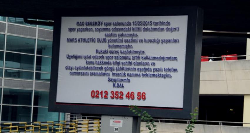 30 bin dolarlık saate billboardlı ilan!