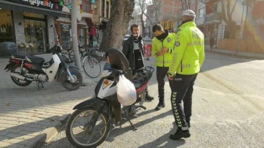 Bursa'da çalıntı motosikletle ekmek almaya giden sürücüye gözaltı