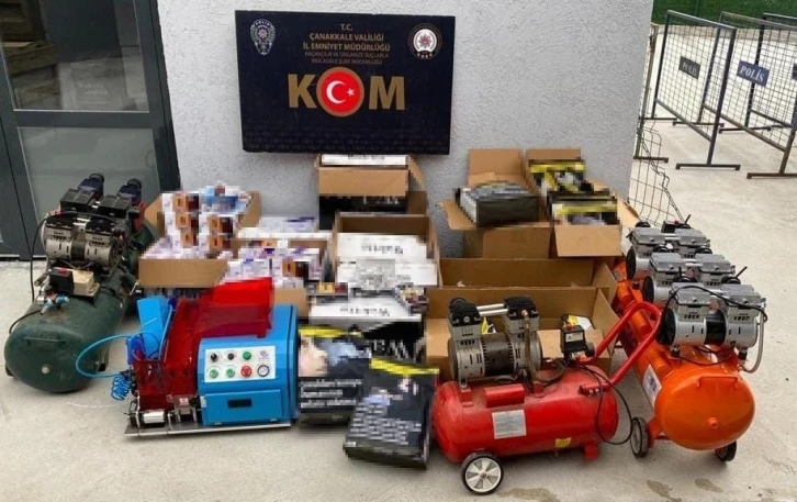 Çanakkale’de kaçak sigara operasyonu
