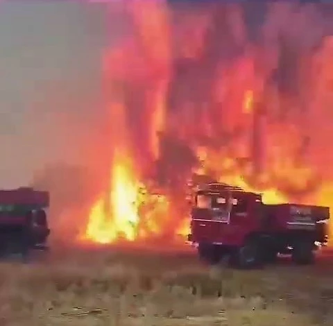 Çanakkale’ye desteğe giden Denizli ekibi alevlerin arasında kaldı
