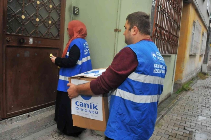 Canik Belediyesi’nden yakacak desteği
