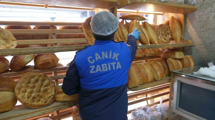 Canik zabıtası fırınları denetledi
