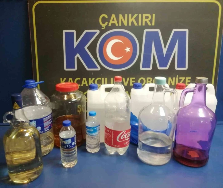 17 litre sahte içki ele geçirildi