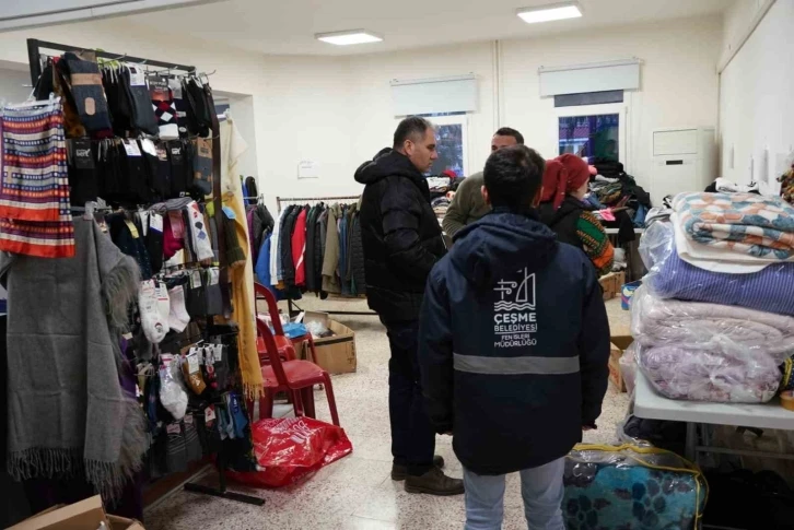 Çeşme Belediyesi'nden depremzedelere ücretsiz  butik 