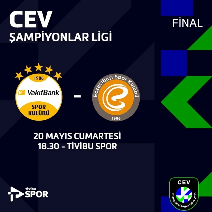 CEV Şampiyonlar Ligi’nde Türk finali Tivibu’da
