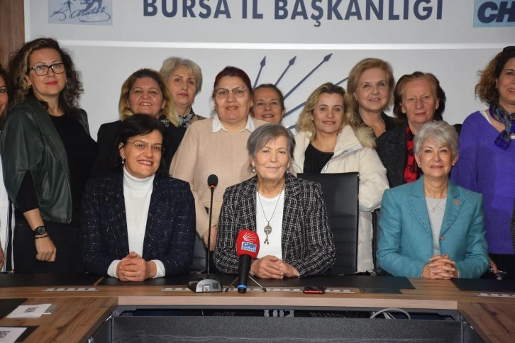 CHP Bursa:  Laik, demokratik ve özgür yarınlar biz kadınların ellerinde yükselecek