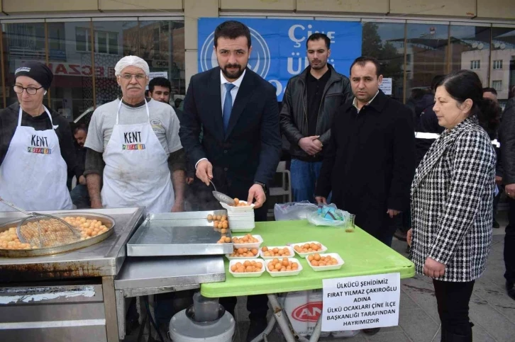 Çine Ülkü Ocakları’ndan Fırat Çakıroğlu için lokma hayrı
