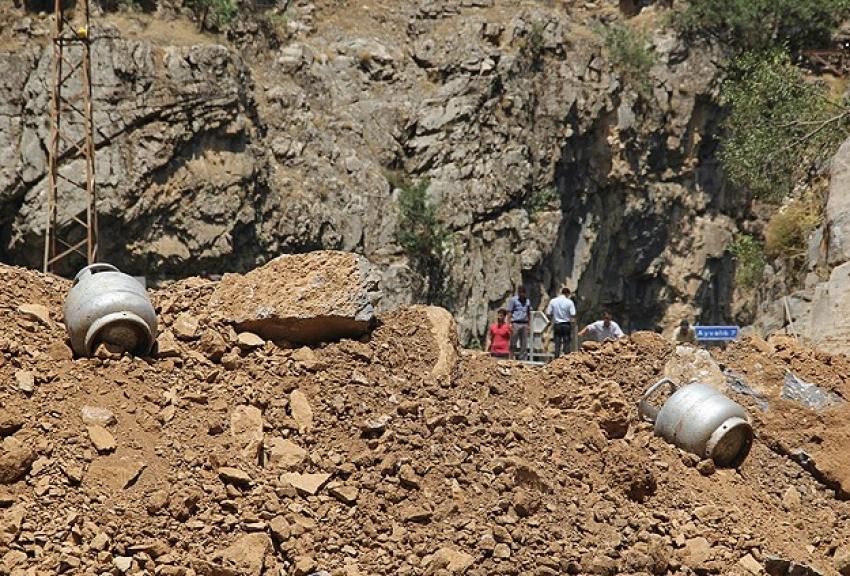 Mutfak tüpünden düzenek hazırlamışlar