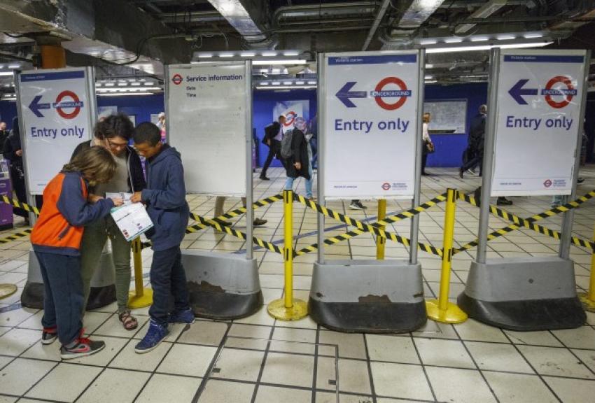 Londra metrosunda grev var