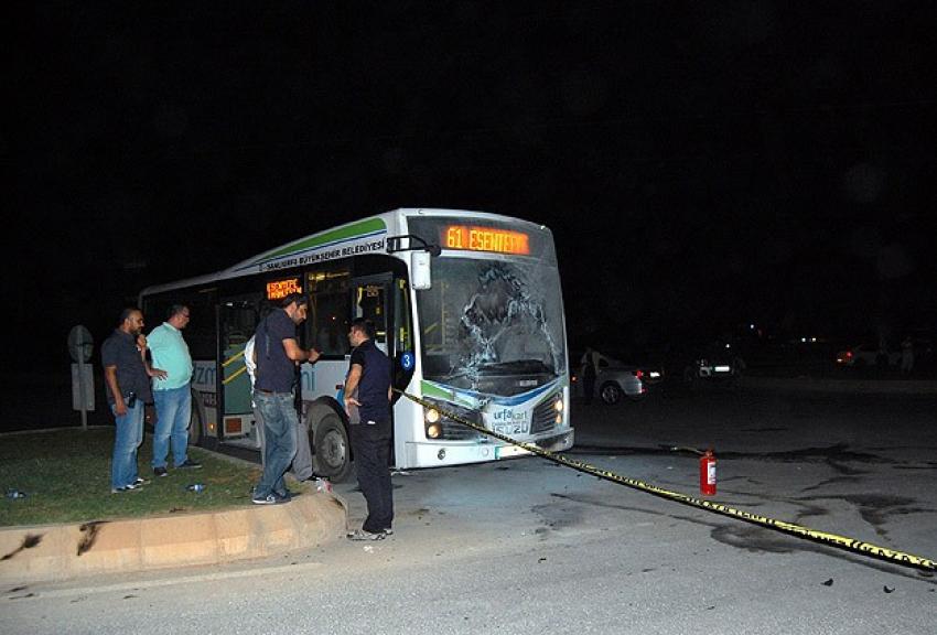 Şanlıurfa'da belediye otobüsüne saldırı