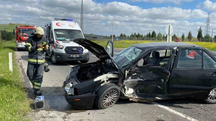 Çorlu’da trafik kazası: 1 yaralı
