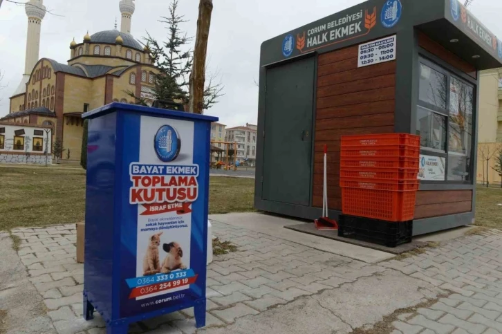 Çorum’da bayat ekmekler israf olmayacak
