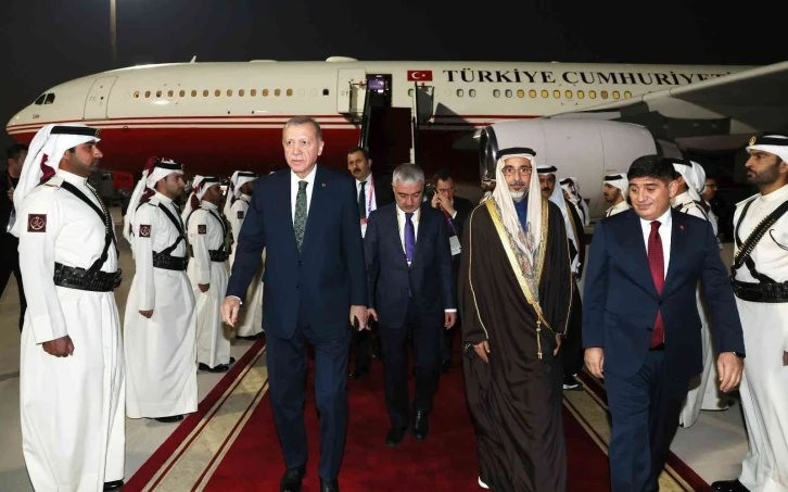 Cumhurbaşkanı Erdoğan, Katar’da
