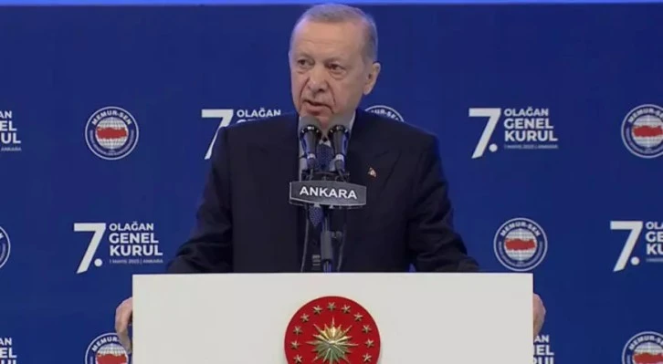 Cumhurbaşkanı Erdoğan Memur-Sen Genel Kurulu'nda konuştu