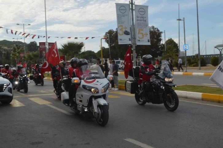 Cumhuriyet’in 100. yıldönümünde 41 motosikletliden Kuvayi Milliye sürüşü