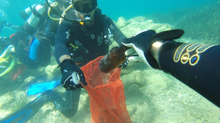 Deniz dibi temizlik çalışmaları sona erdi