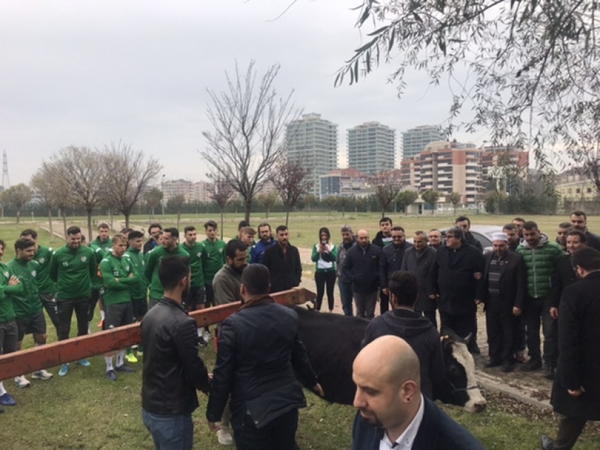 Bursaspor kurban kesti