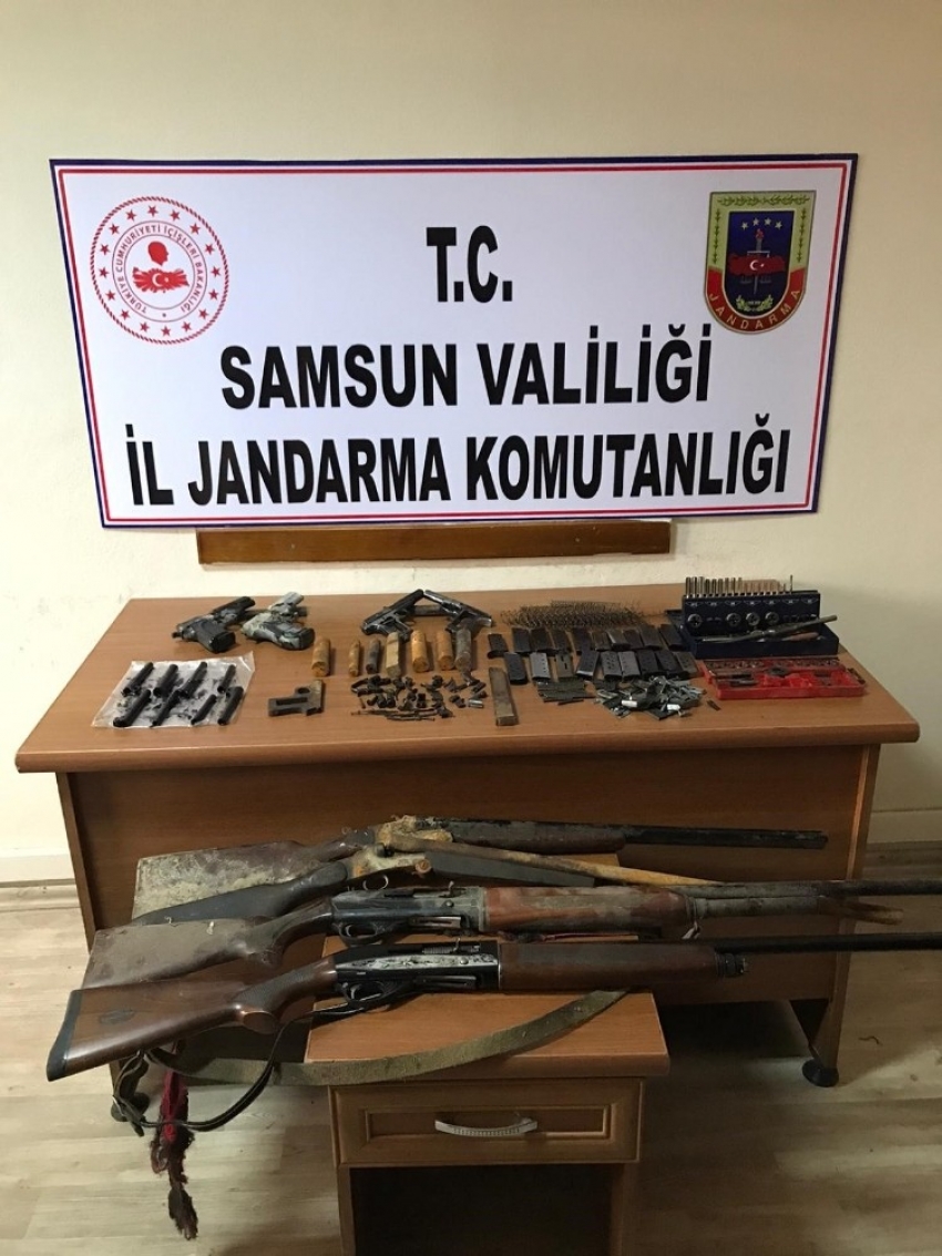 Samsun’da kurusıkıdan gerçek silah yapan şahıs yakalandı