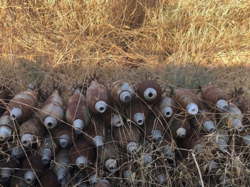 MSB:” Tel Abyad’da 285 katyuşa ve havan mühimmatı ele geçirildi