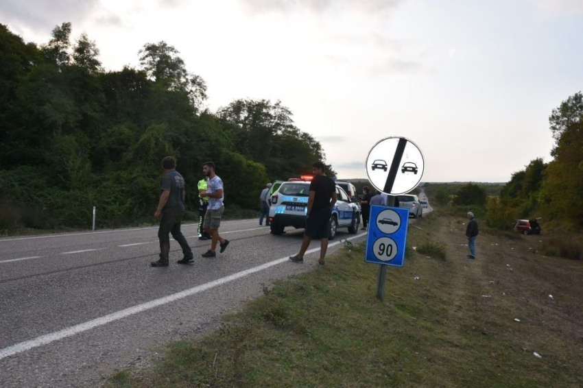 Sinop’ta trafik kazası: 1 yaralı