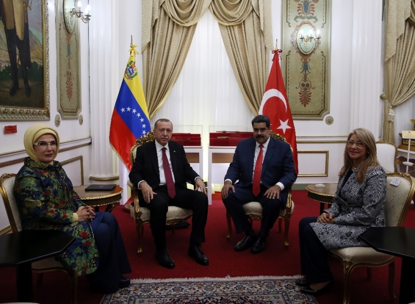 Cumhurbaşkanı Erdoğan, Maduro ile görüştü