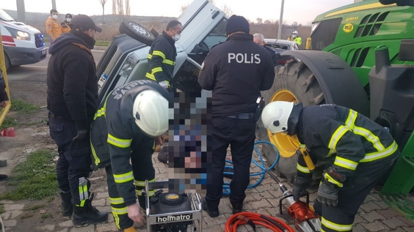 Tekirdağ’da feci kaza: 1 ölü, 1 yaralı