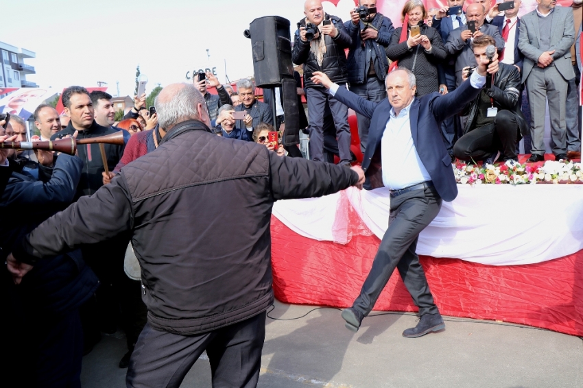 Muharrem İnce Samsun’da cigoş oynadı