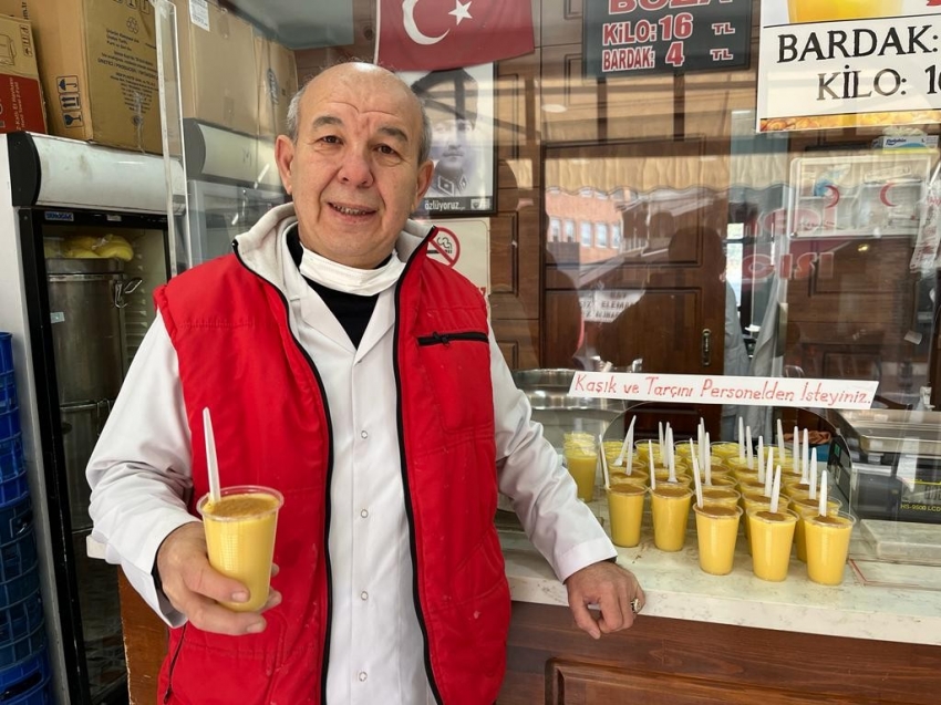 Havalar soğudu, boza satışı başladı