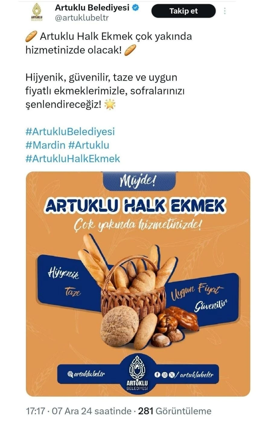 DEM’li Artuklu Belediyesinin yerine getirmediği halk ekmek vaadine tepki
