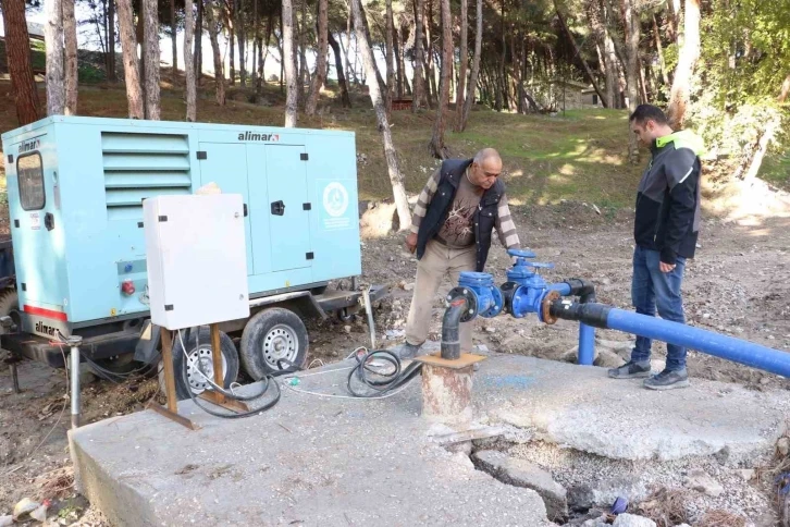 Demirci’nin 1,5 kilometrelik içme suyu terfi hattı tamamlandı
