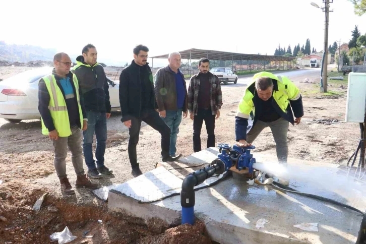 Demirci’nin içme suyu terfi hattı çalışmaları tamamlandı
