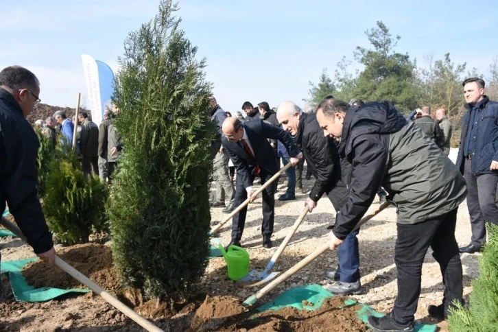 Depremde hayatını kaybeden vatandaşların anısına Bursa’da 8 bin fidan dikildi
