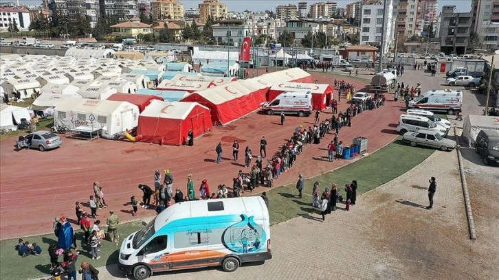 Depremzedelere yönelik aşı çalışmaları devam ediyor