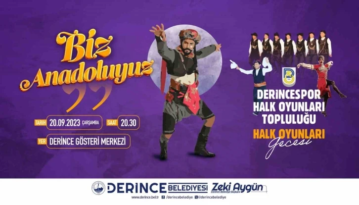 Derince’de halk oyunları rüzgarı
