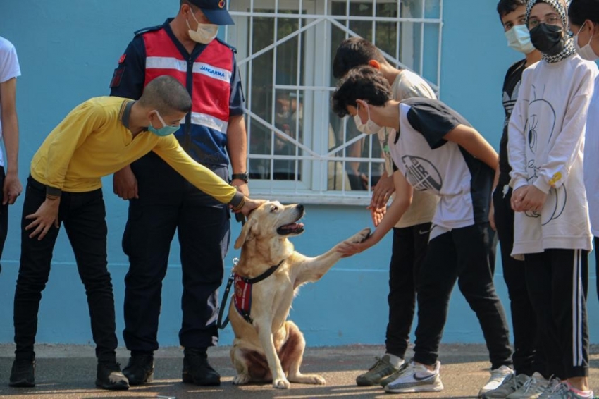 Bursa’da jandarma, okul çevrelerinde denetim yaptı