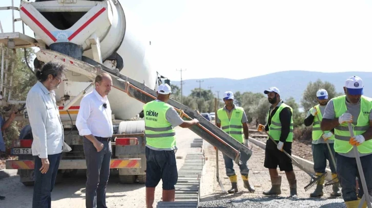 Didim’de 63,5 kilometrelik bisiklet yolu çalışmaları hızla devam ediyor
