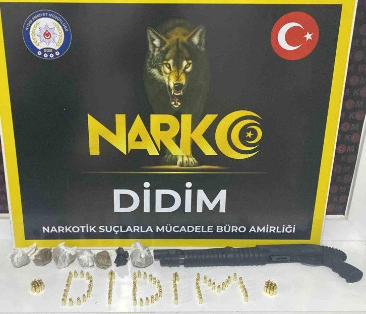 Didim’de pompalı tüfek ve 100 adet fişek ele geçirildi
