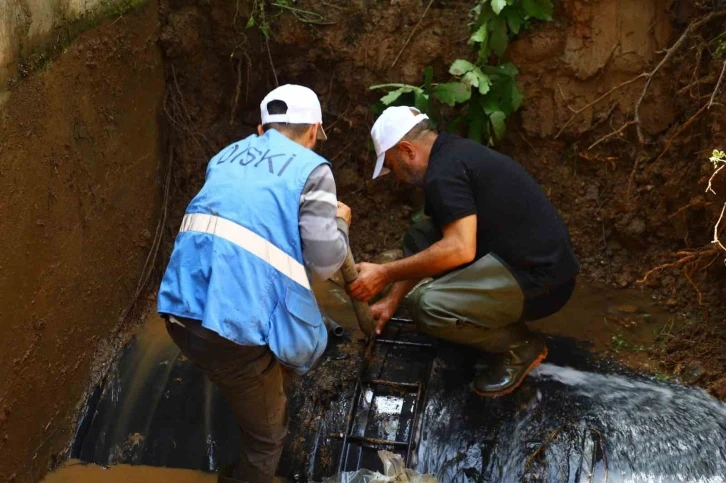 DİSKİ, dört ilçeyi besleyen ana isale hattı arızasını çözüme kavuşturdu
